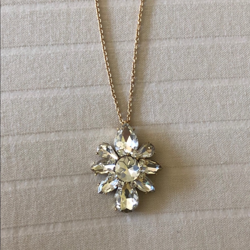 Jcrew necklace with semiprecious pendant